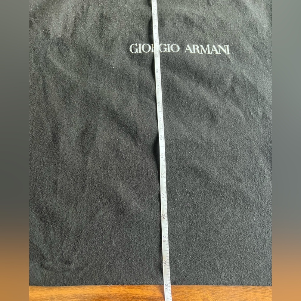 Giorgio Armani Designer Dust Bag with Drawstring Closure – 27x23” XL Black - Picture 3 of 6